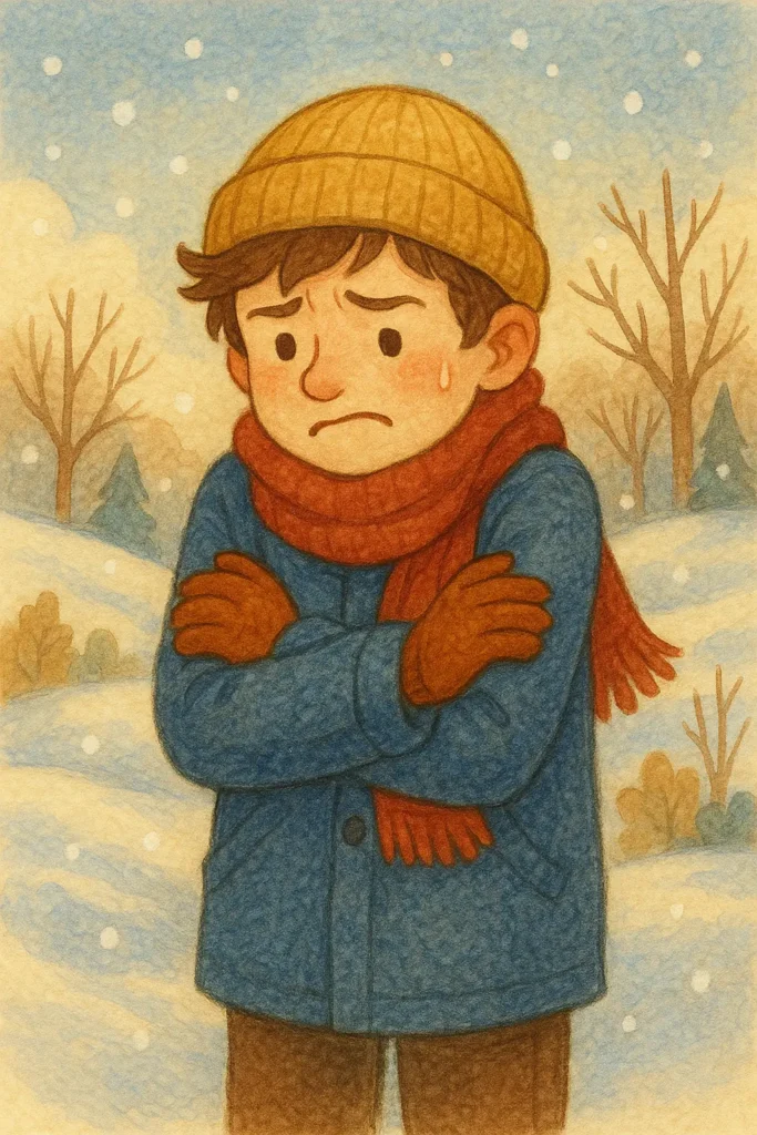 체온저하로 면력력 저하