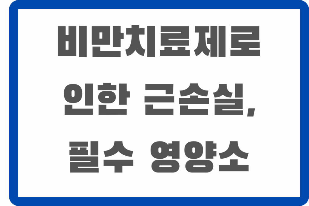 비만치료제 근손실